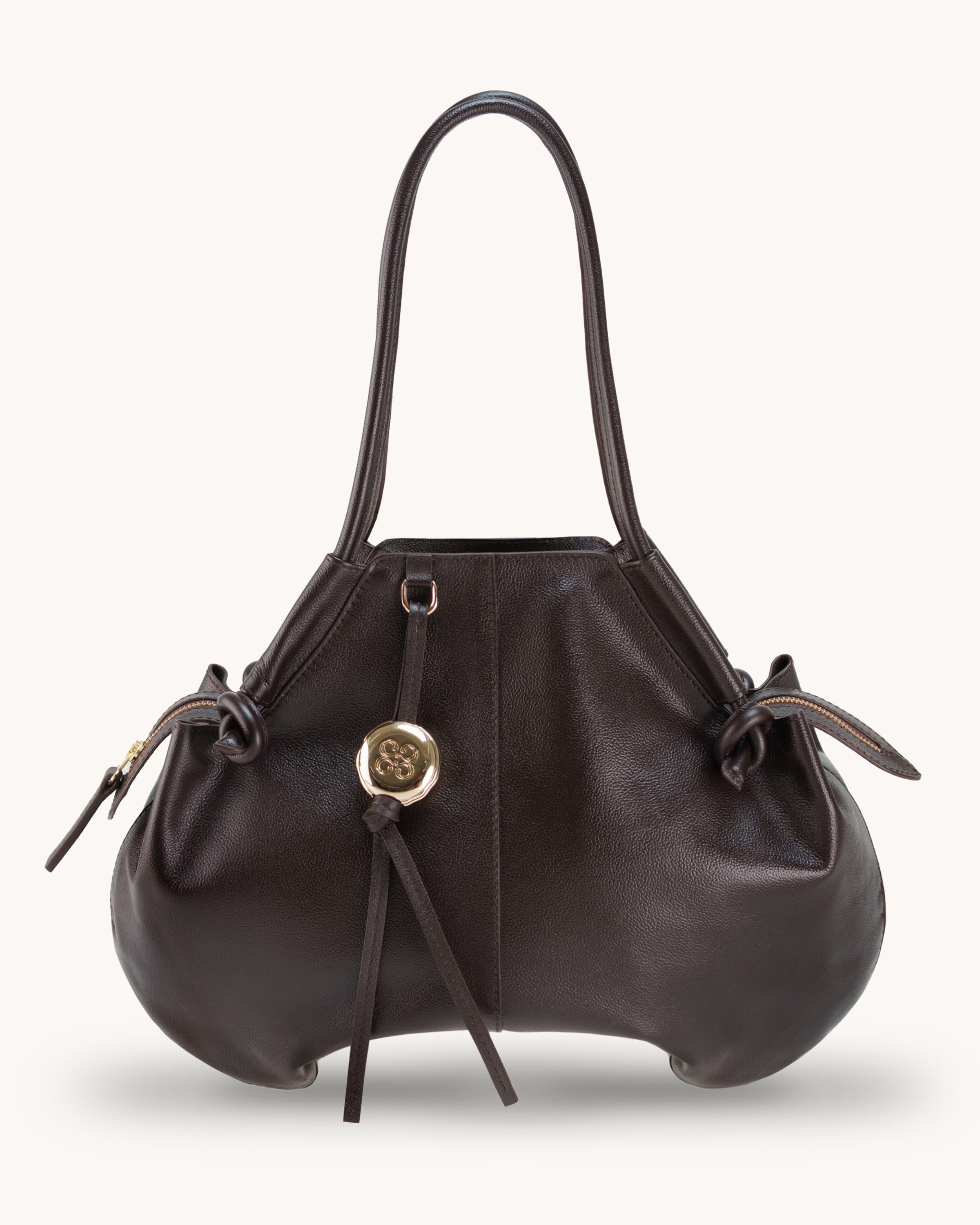 Thé Bag Brown Medium Figures by CÉCI